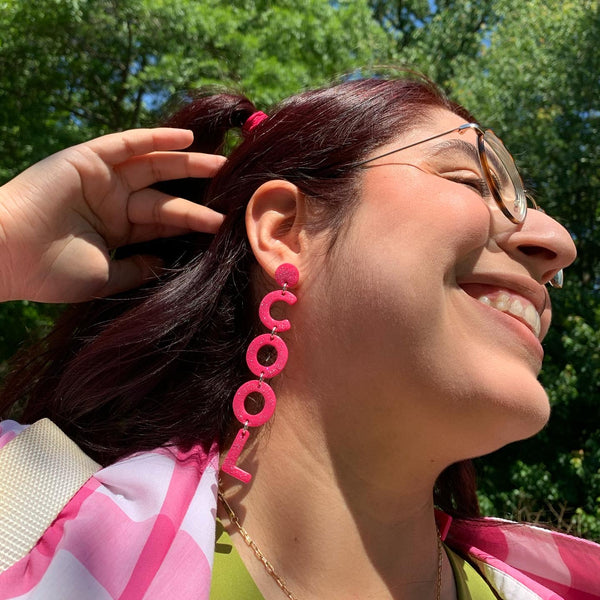 Hot Pink Cool Girl Earrings